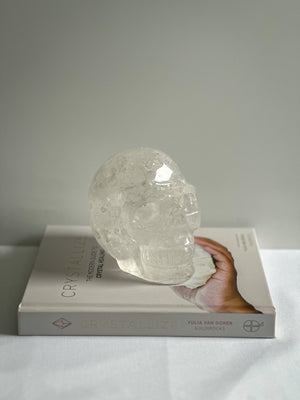 Huge AA Grade Solid Clear Quartz Skull