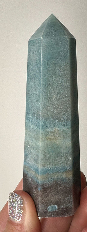 Tourmaline Blue Crystal Trolleite Point Tower Generator