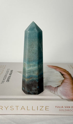 Trolleite Point, Trolleite Generator, Trolleite, Blue Tourmaline Crystal, Trolleite Tower, Blue Crystal