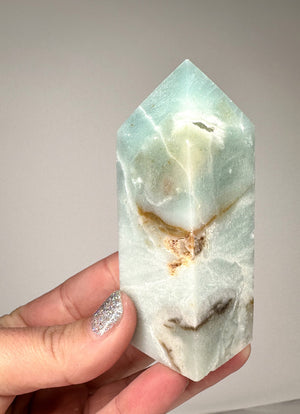 Sky Blue Opal Stone Generator Tower