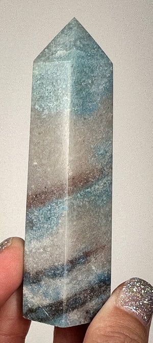 Trolleite Point Blue Tourmaline Crystal Tower