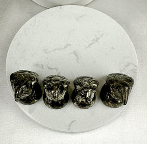 Intuitively Chosen Pyrite Mini Bird Carving