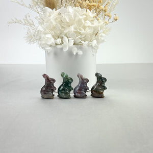 Intuitively Chosen Mini Ocean Jasper Rabbit Carving