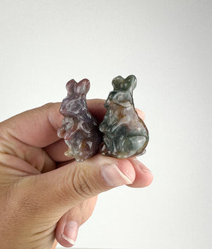 Intuitively Chosen Mini Ocean Jasper Rabbit Carving
