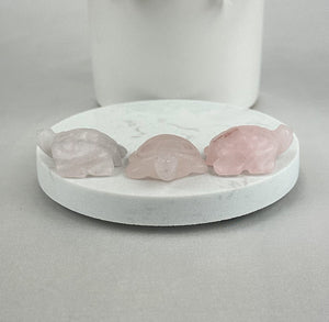 Intuitively Chosen Mini Rose Quartz Turtle