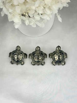 Intuitively Picked Small Pyrite Turtle - Abundance and Prosperity