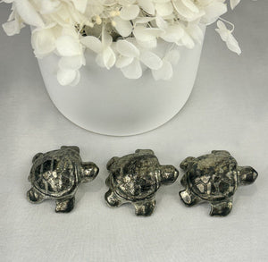 Intuitively Picked Small Pyrite Turtle - Abundance and Prosperity