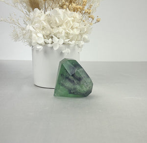 Fluorite Diamond Carving Harmony and Clarity