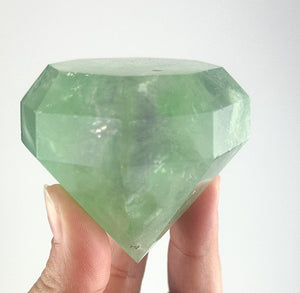 Fluorite Diamond Carving for Clarity and Harmony