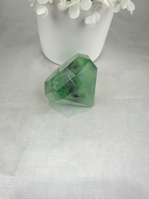 Fluorite Diamond Carving Harmony and Clarity