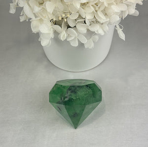 Fluorite Diamond Carving - Harmony and Clarity