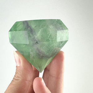 Fluorite Diamond Carving - Harmony and Clarity