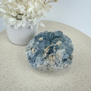 Raw Celestite Cluster | Tranquil Blue Crystal | Natural Celestite | 849g