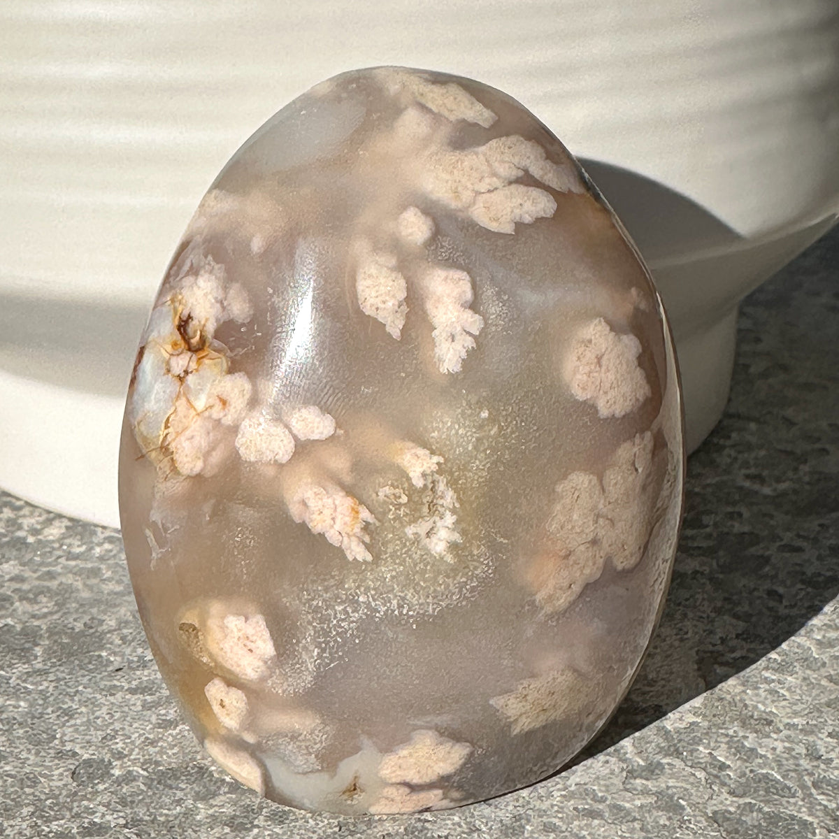 Natural Flower Agate Free Form | Self Love, Soft Energy & Healing Crystal