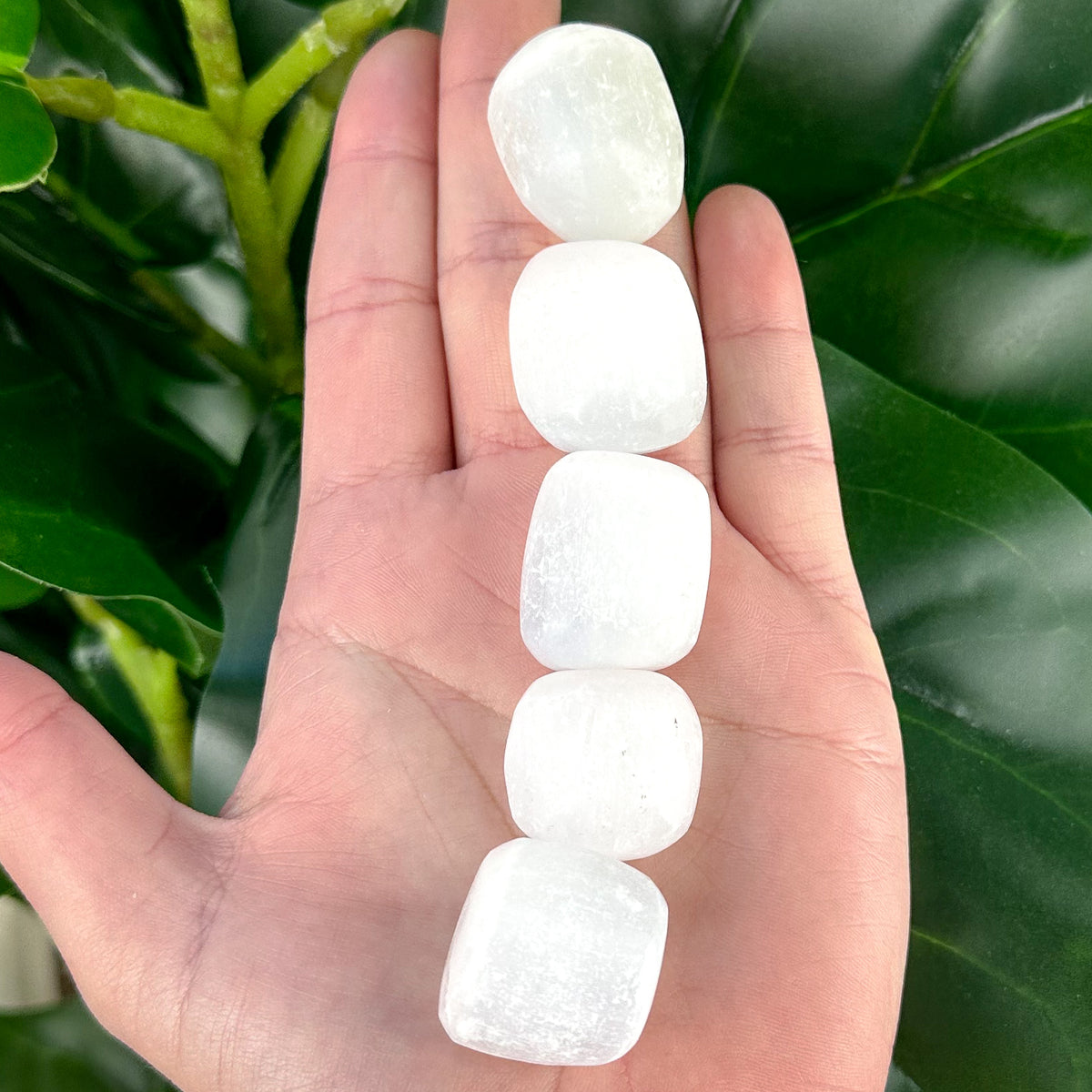 Satin Spar Selenite Tumbled Stone