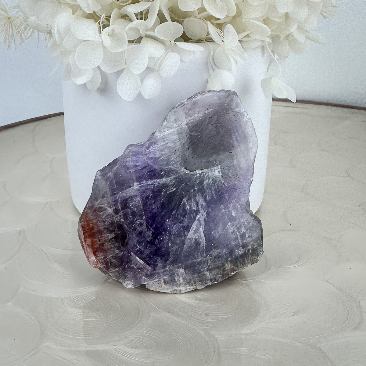 Exquisite Super Seven Natural Point - Half-Polished Masterpiece