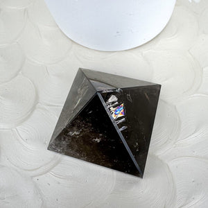 Smokey Quartz Pyramid - Radiant Rainbows, 99g