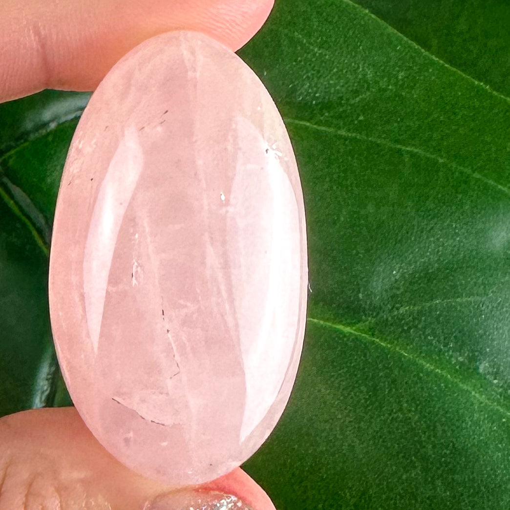Rose Quartz Palm Stone And Tumbles- Choose Your Own!