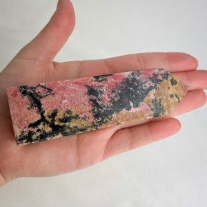 Rhodonite Obelisk - Pink Crystal Healing Tower