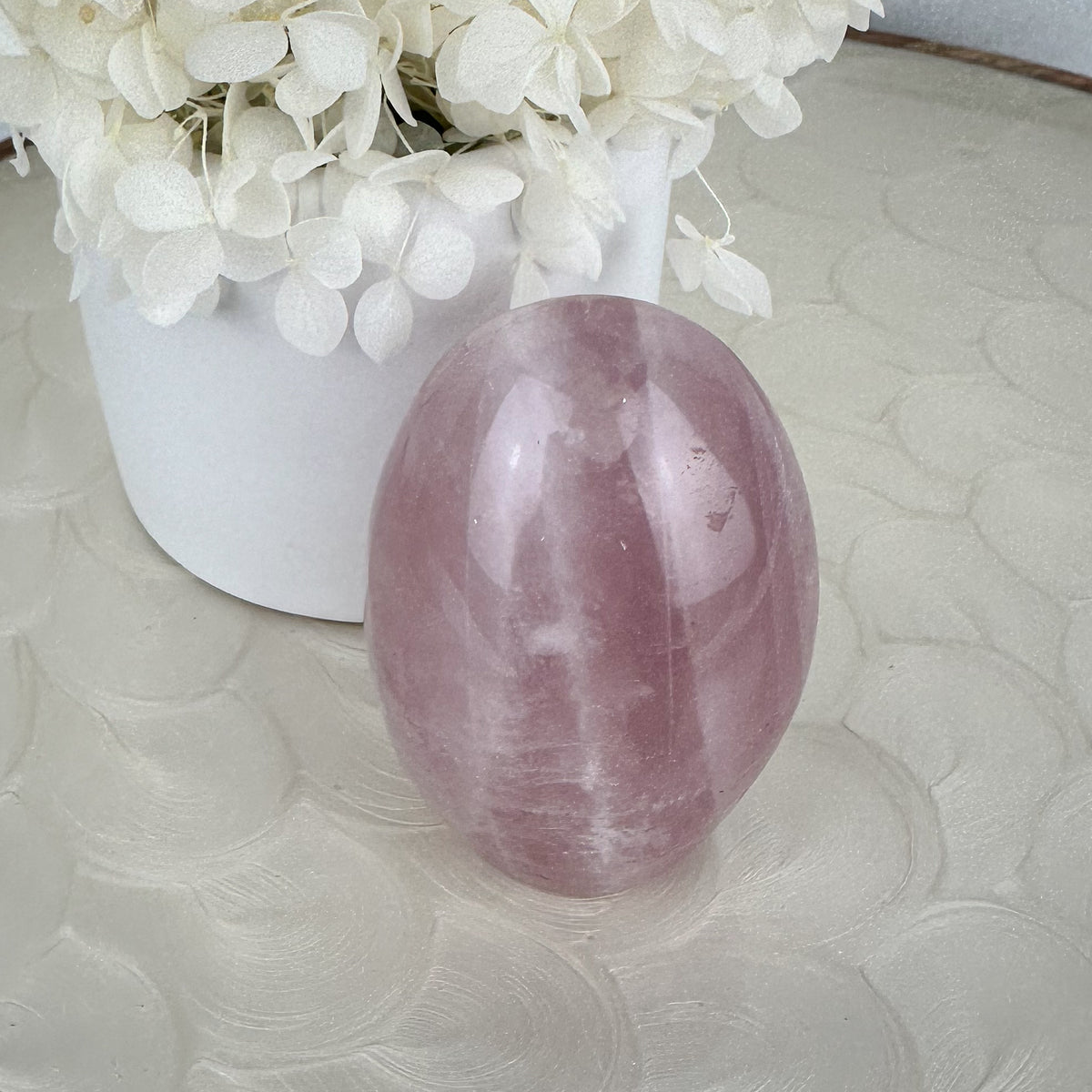 Rose Quartz Dome - Radiant Rainbows, 237g