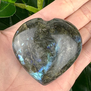 Labradorite Heart Crystal | Protection, Intuition & Transformation