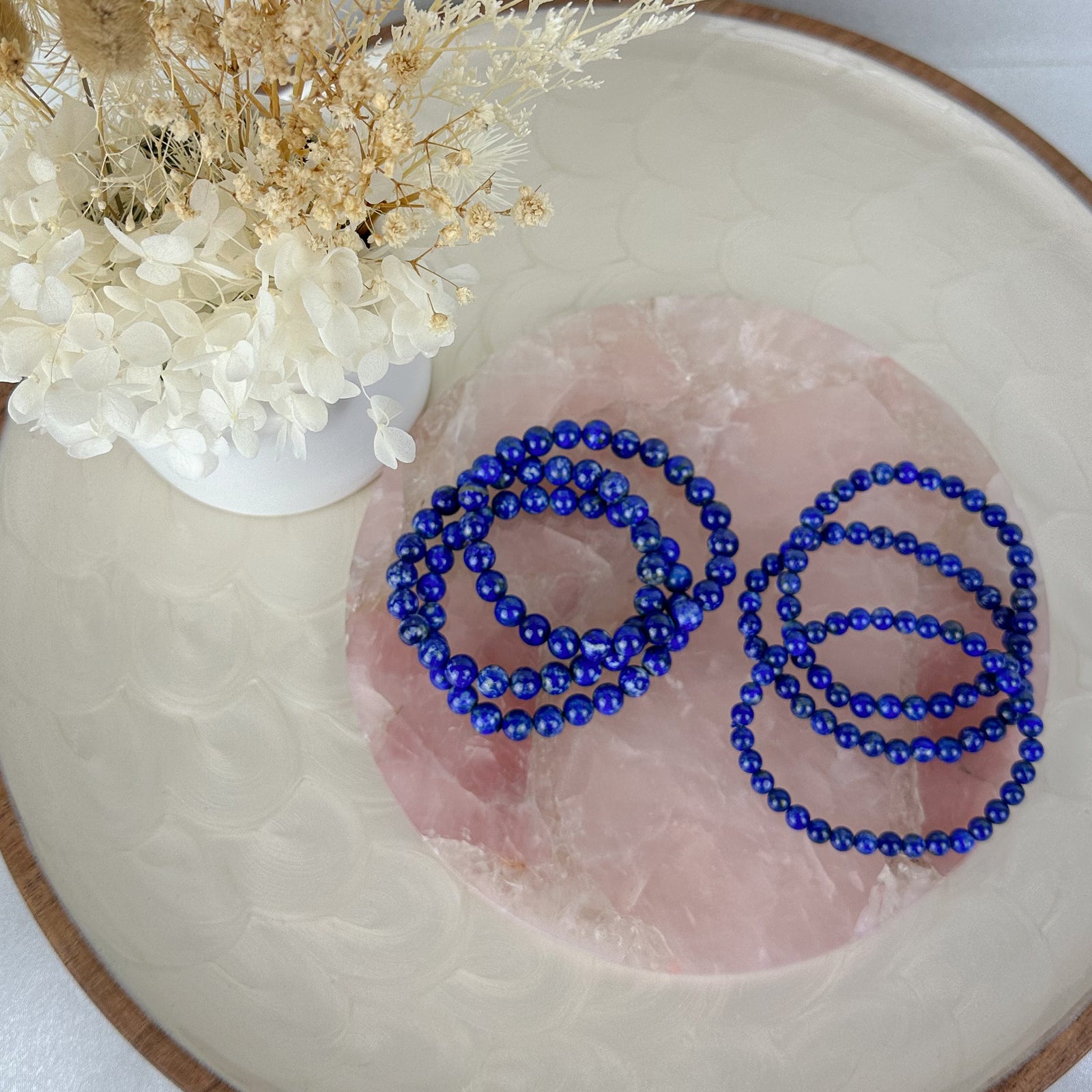 Lustrous Lapis Lazuli Bracelet - Choose Your Bead Size!