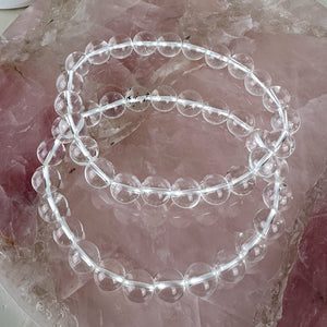 AA Grade Clear Quartz Bracelet - High Quality Healing Jewelry