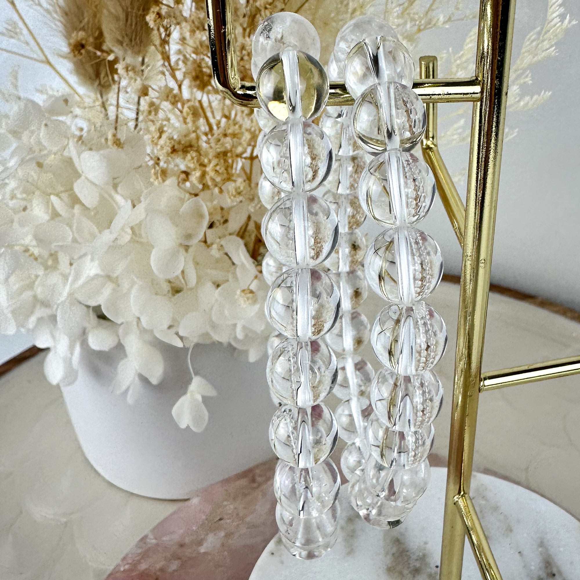 AA Grade Clear Quartz Bracelet - High Quality Healing Jewelry