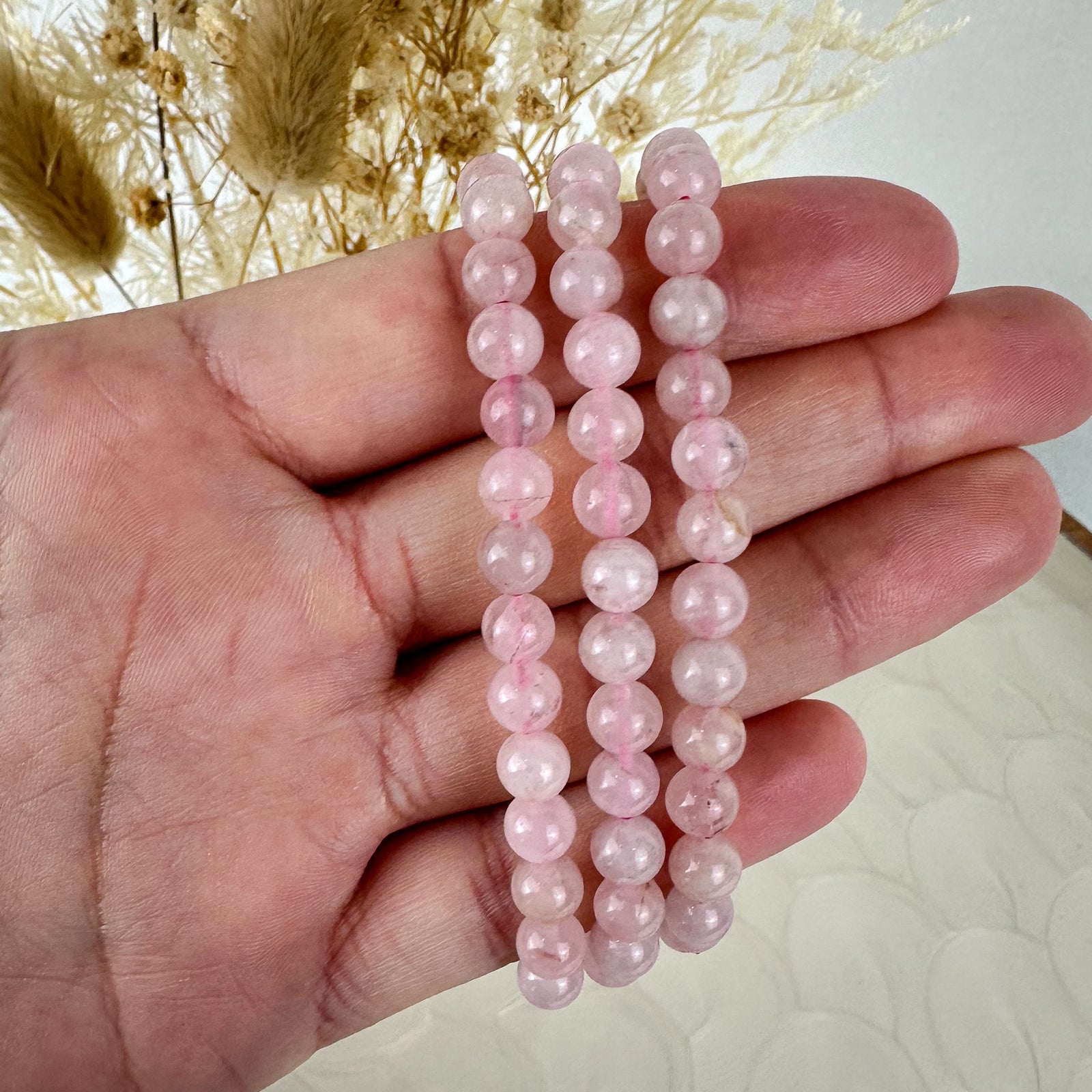 Rose Quartz Mini Beaded Bracelet - Embrace Unconditional Love