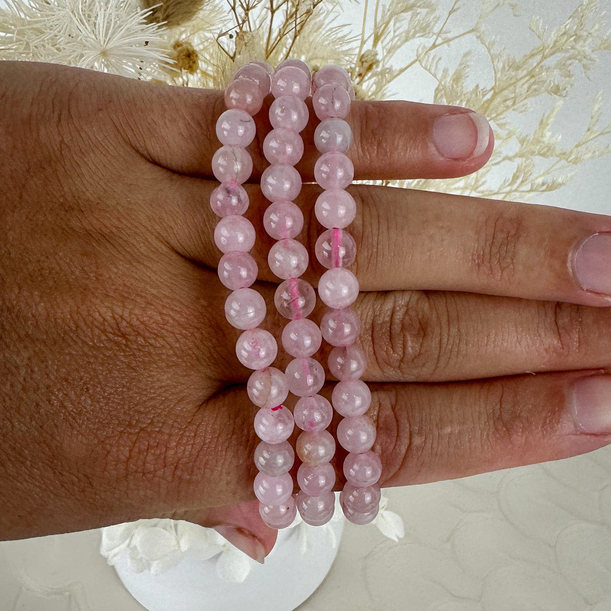 Rose Quartz Mini Beaded Bracelet - Embrace Unconditional Love