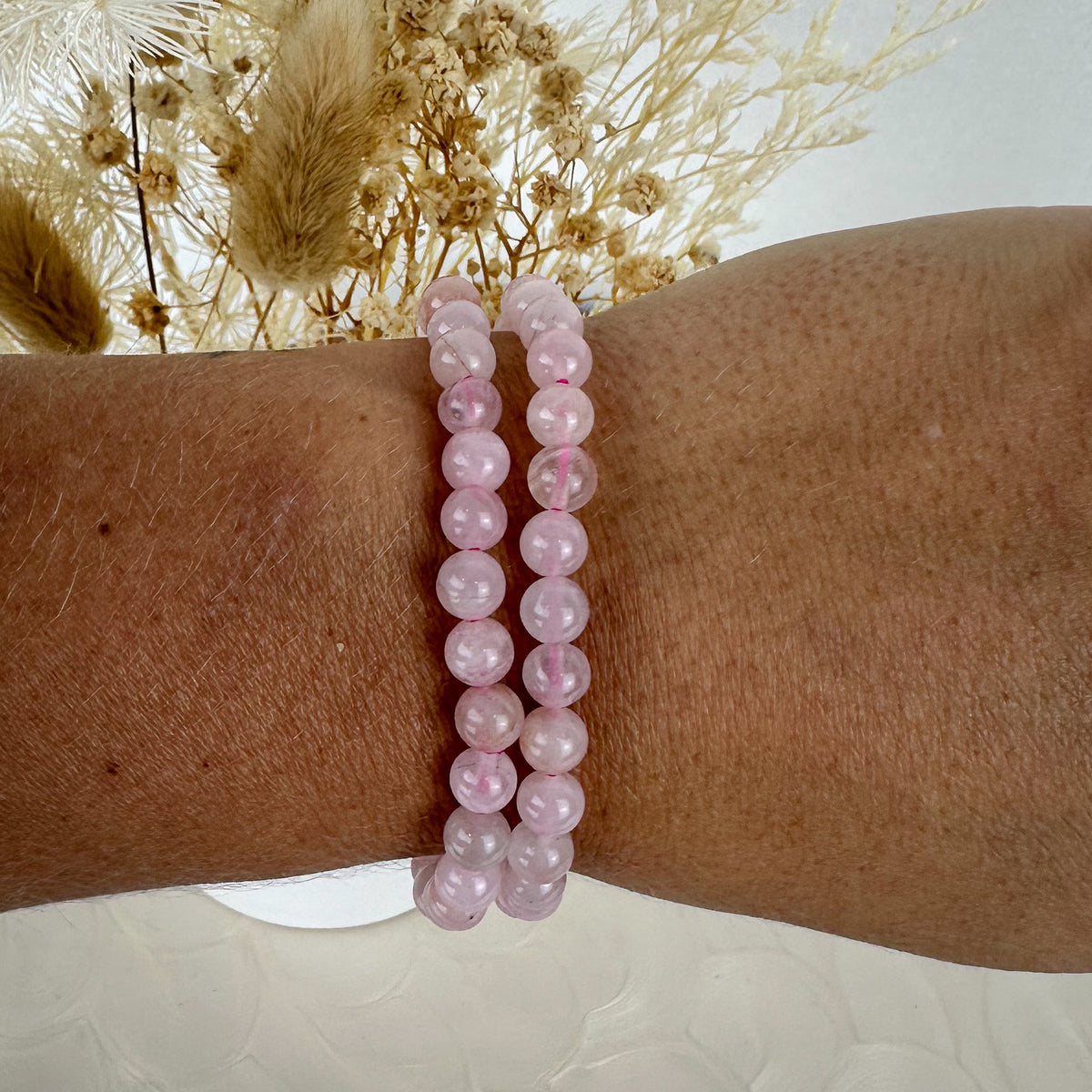 Rose Quartz Mini Beaded Bracelet - Embrace Unconditional Love