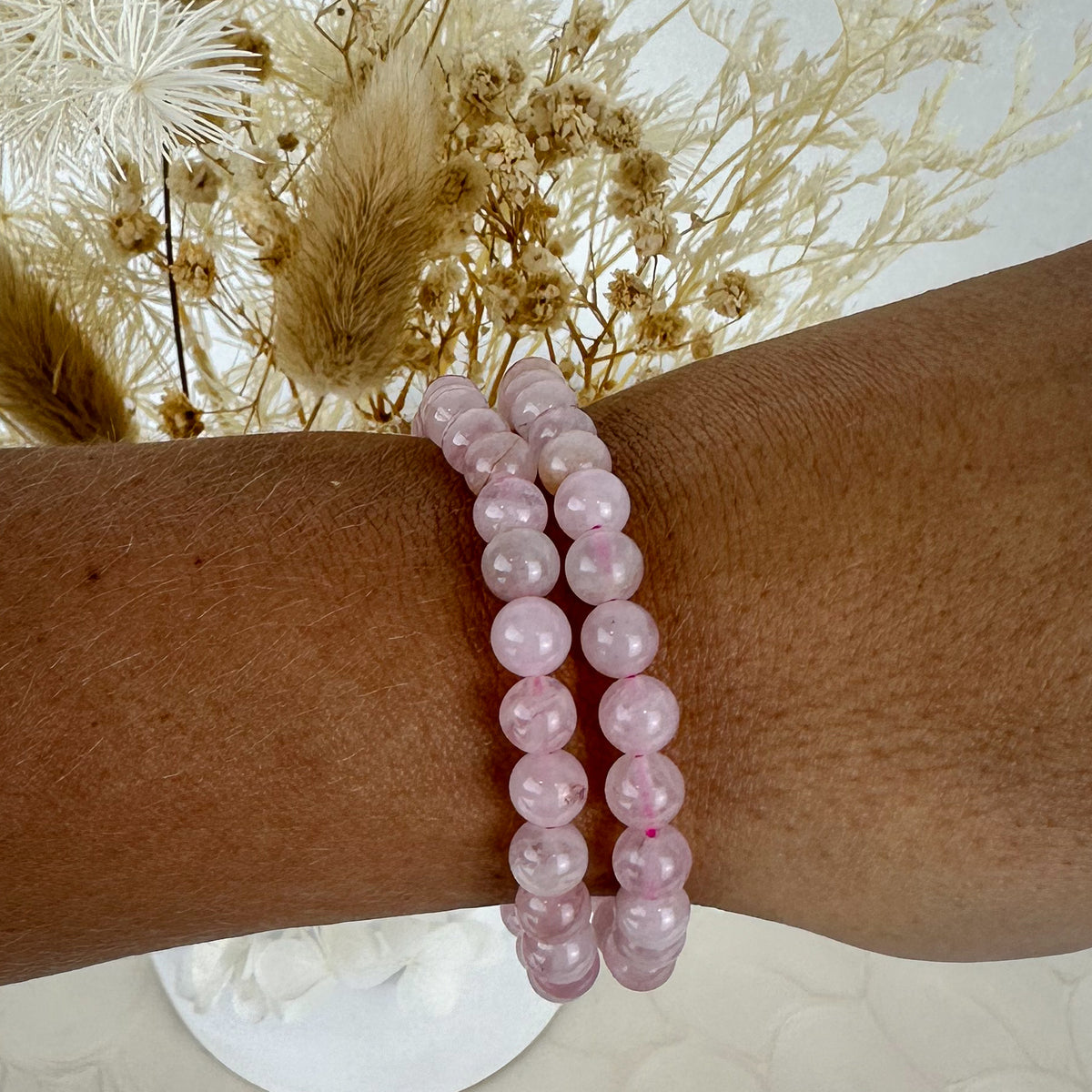 Rose Quartz Mini Beaded Bracelet - Embrace Unconditional Love