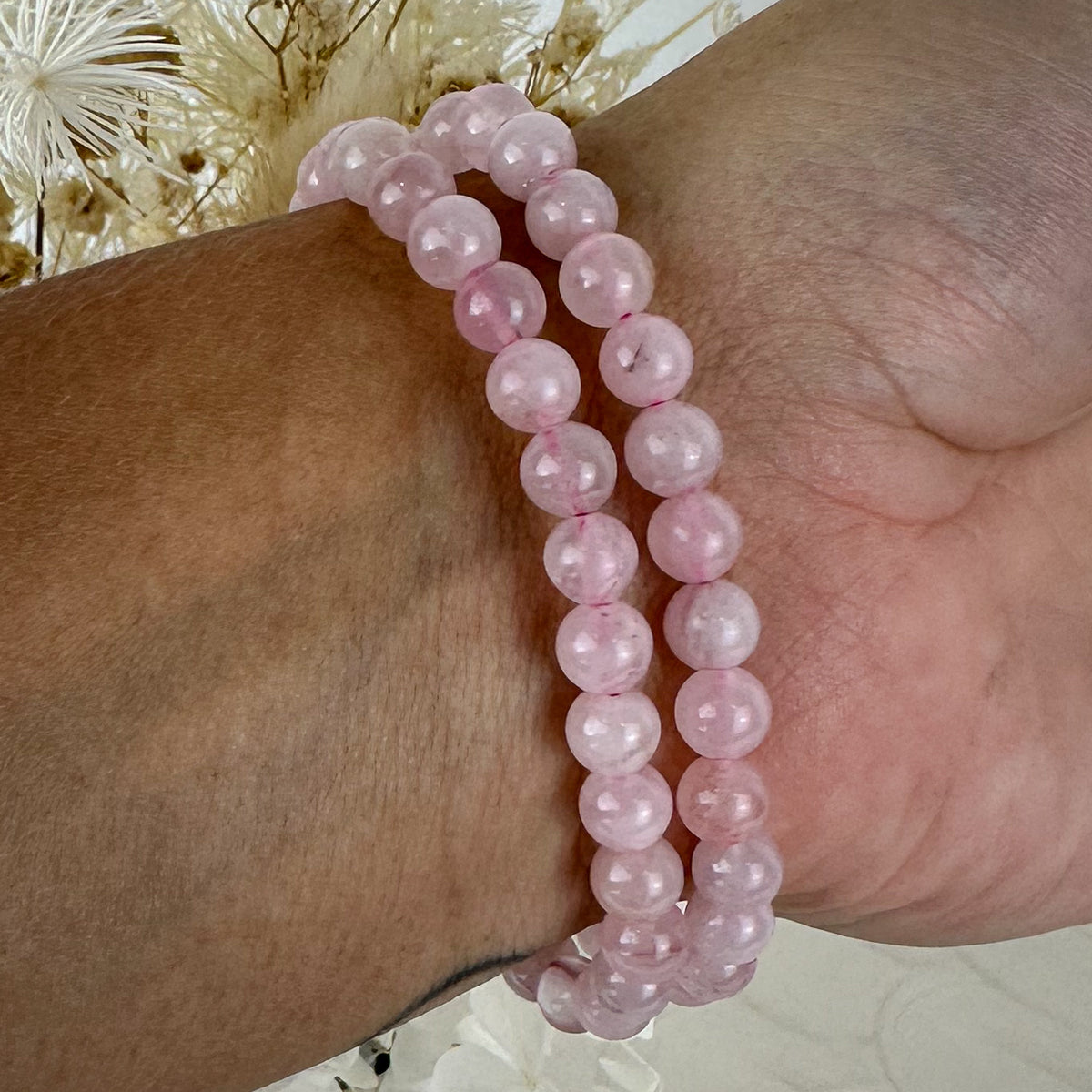 Rose Quartz Mini Beaded Bracelet - Embrace Unconditional Love