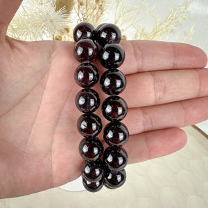 Handmade Deep Red Garnet Bracelet