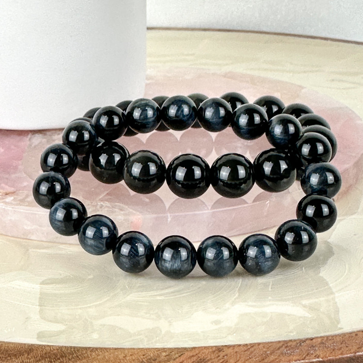 High-Quality Blue Tiger Eye Bracelet - 16cm