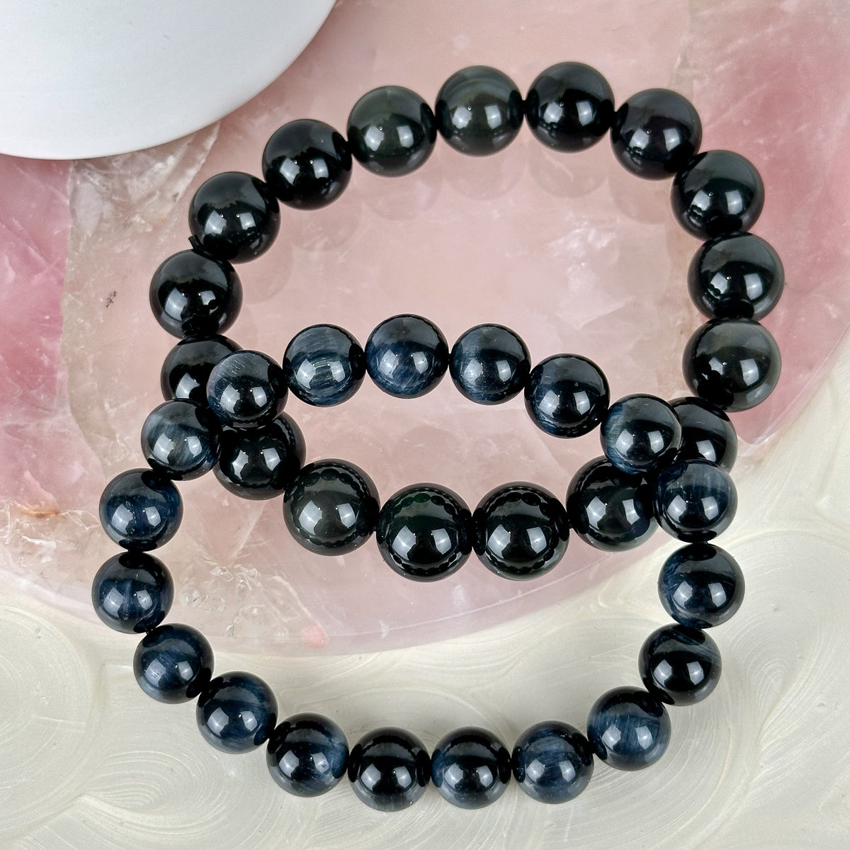 High-Quality Blue Tiger Eye Bracelet - 16cm