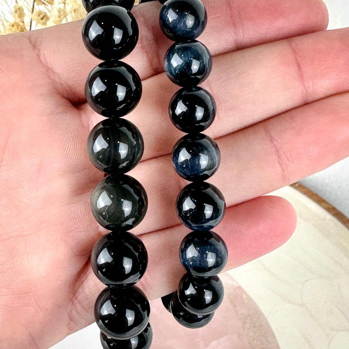 High-Quality Blue Tiger Eye Bracelet - 16cm