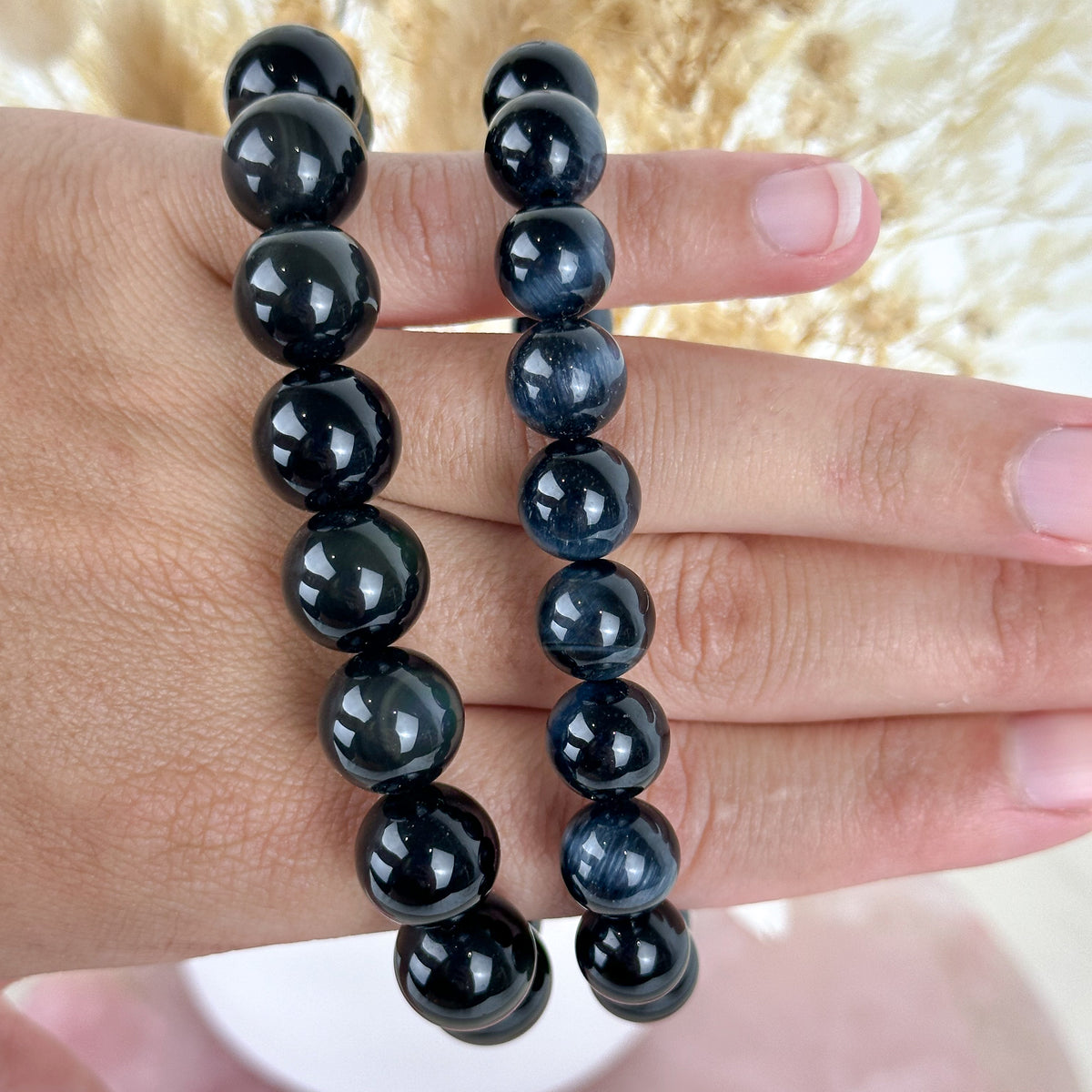 High-Quality Blue Tiger Eye Bracelet - 16cm