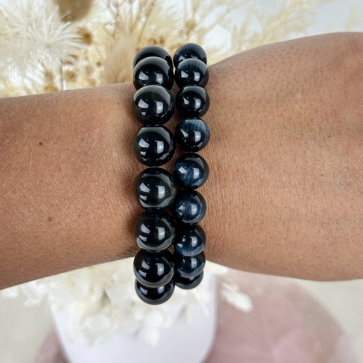 High-Quality Blue Tiger Eye Bracelet - 16cm