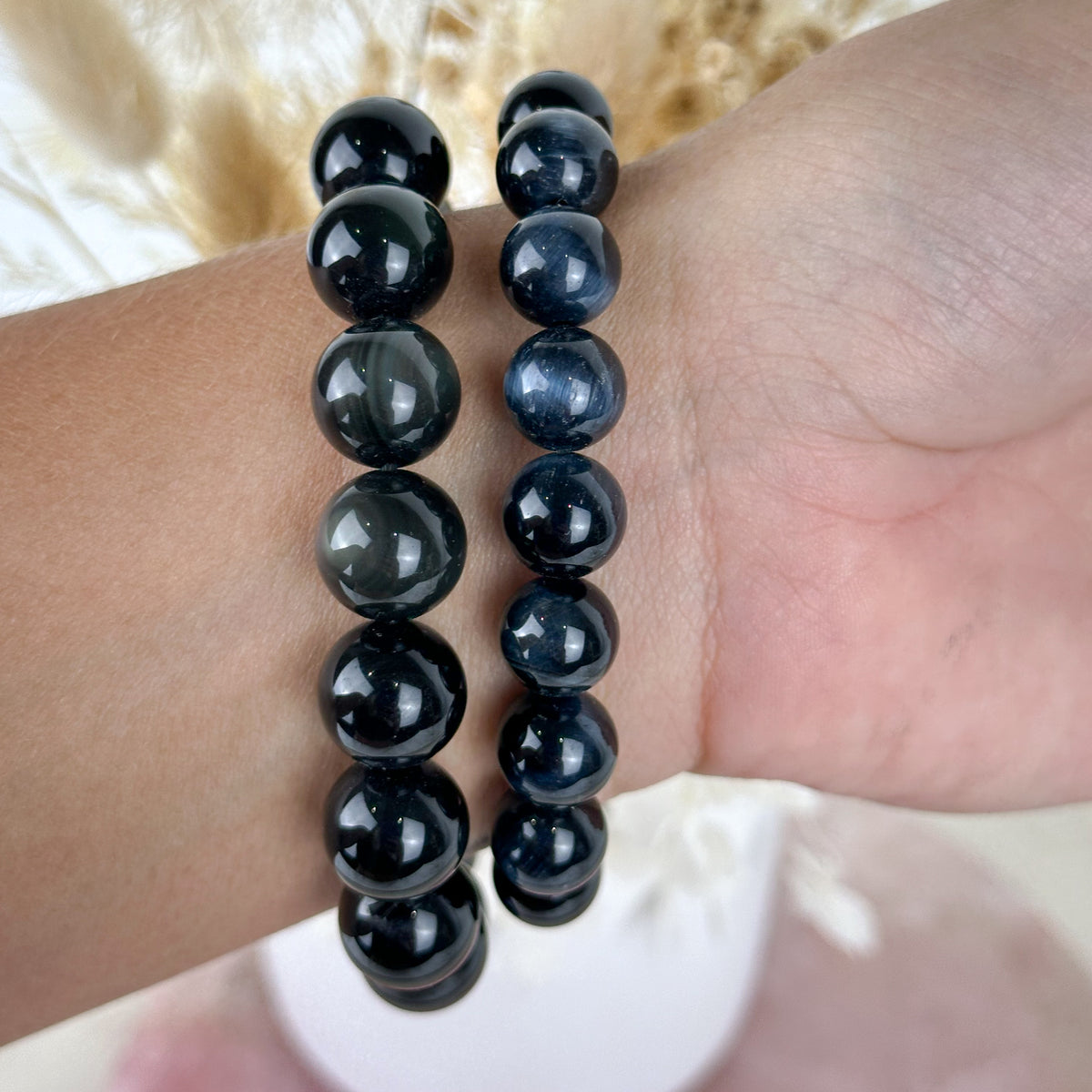 High-Quality Blue Tiger Eye Bracelet - 16cm