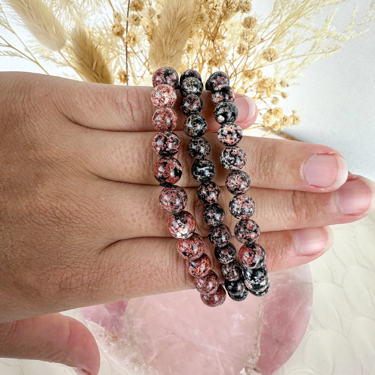 Ravishing Snowflake Obsidian Bracelet - Stunning Tone