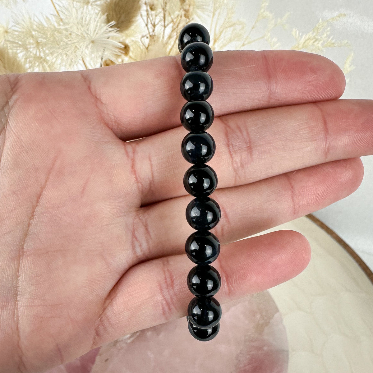 Radiant Rainbow Obsidian Bracelet - Handmade Elegance