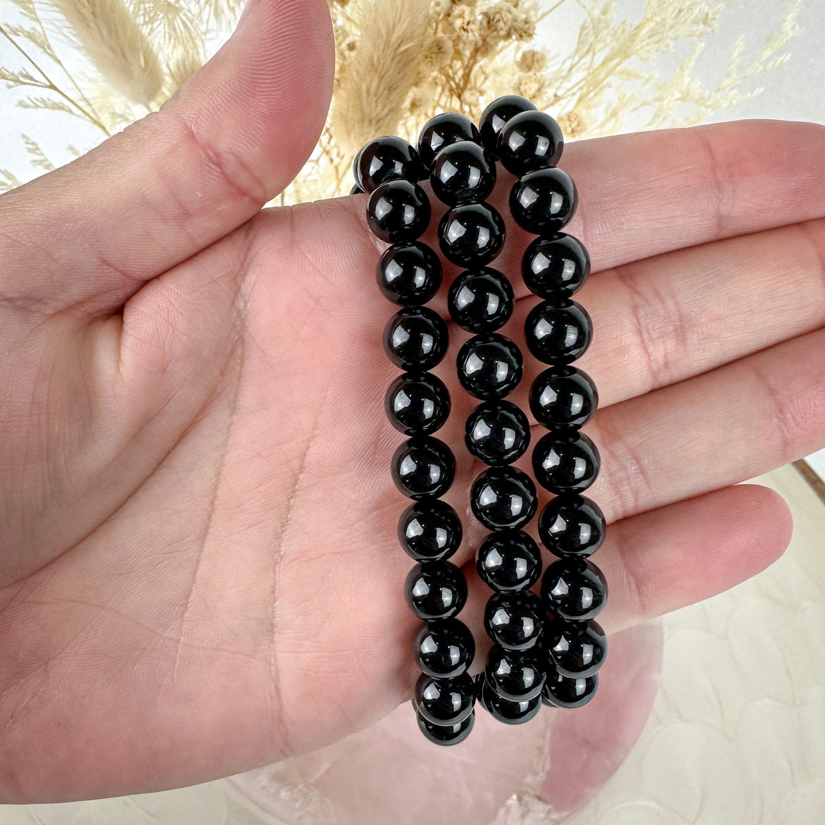Grounding Black Tourmaline Bracelet - High-Quality Beads