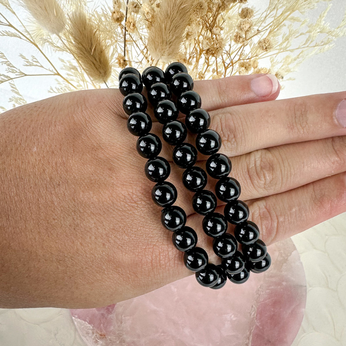 Grounding Black Tourmaline Bracelet - High-Quality Beads