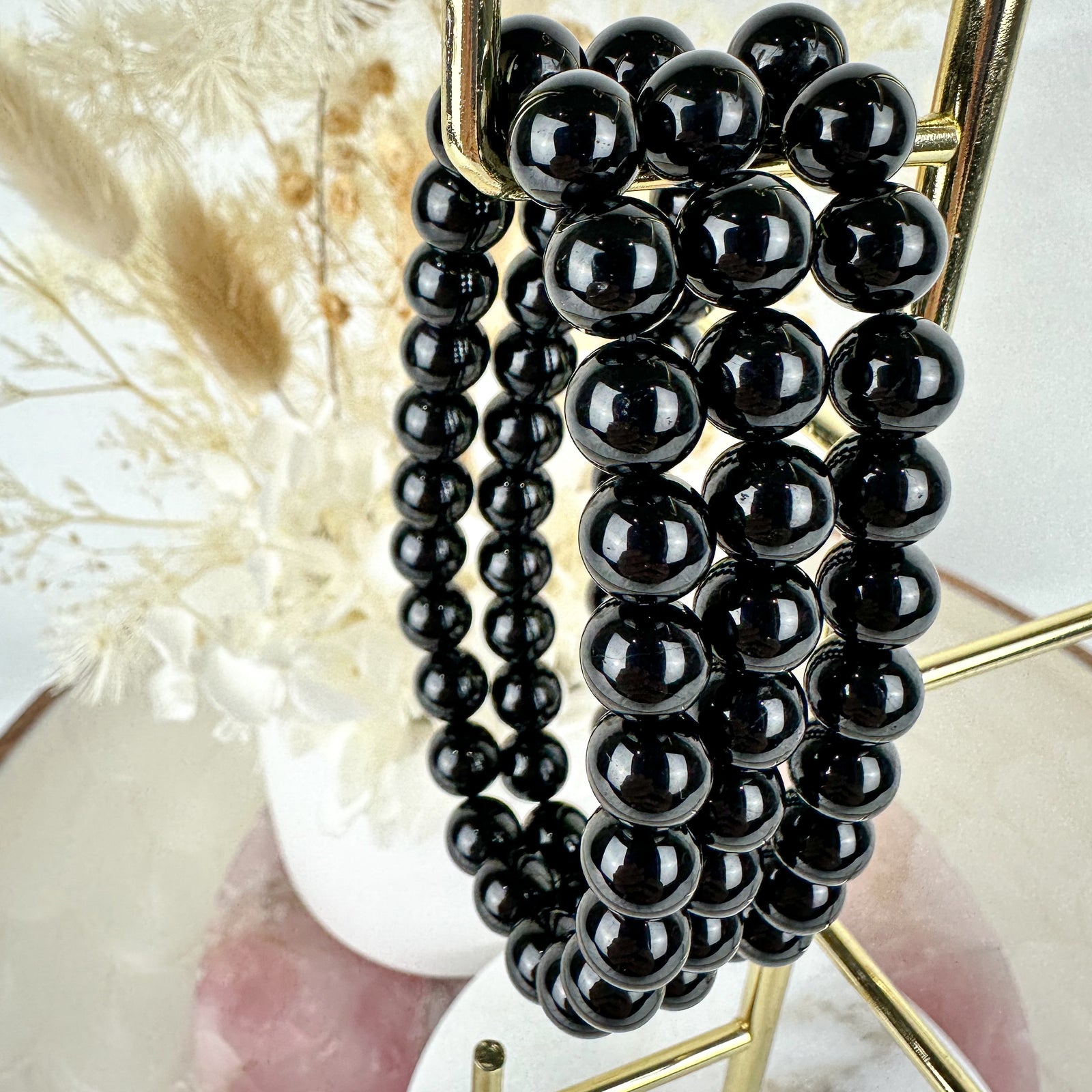 Grounding Black Tourmaline Bracelet - High-Quality Beads