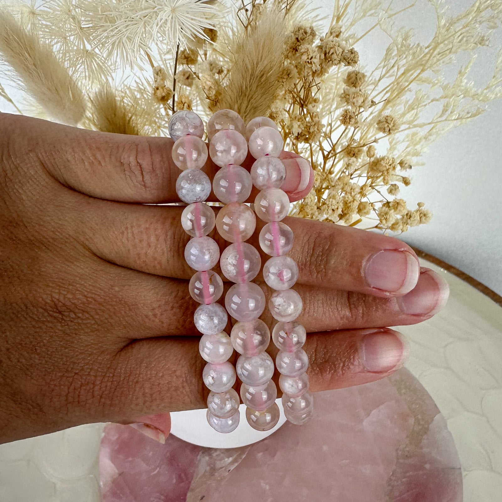 Flower Agate Bracelet - Natural Beauty and Tranquility