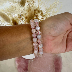 Flower Agate Bracelet - Natural Beauty and Tranquility