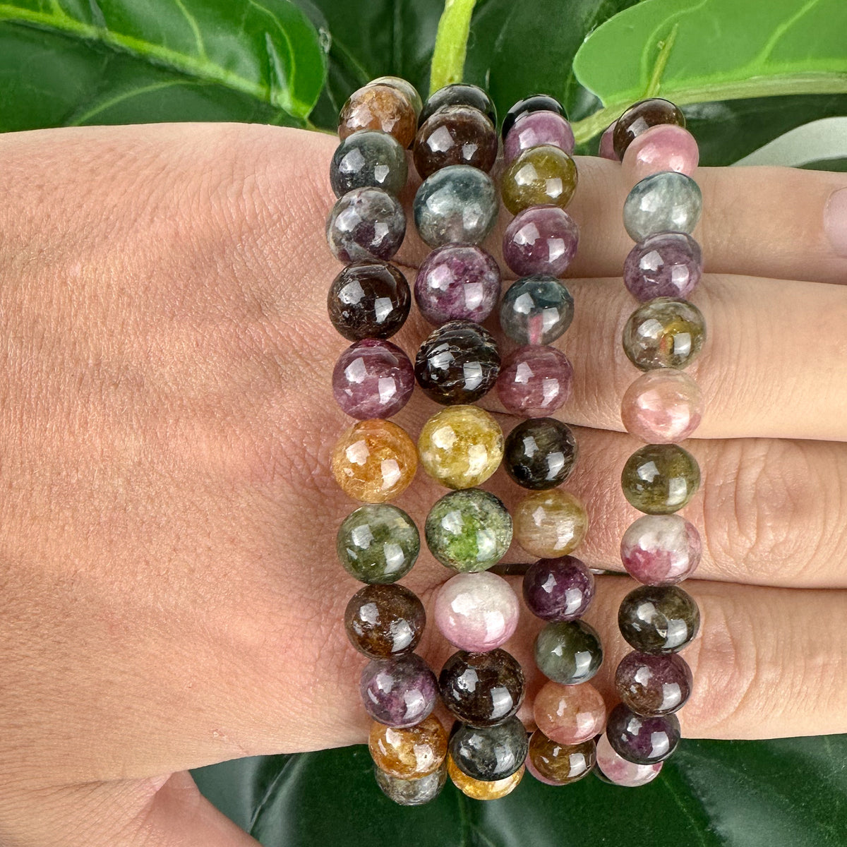Mixed Tourmaline Bracelet | Protection & Balance | Handmade Crystal