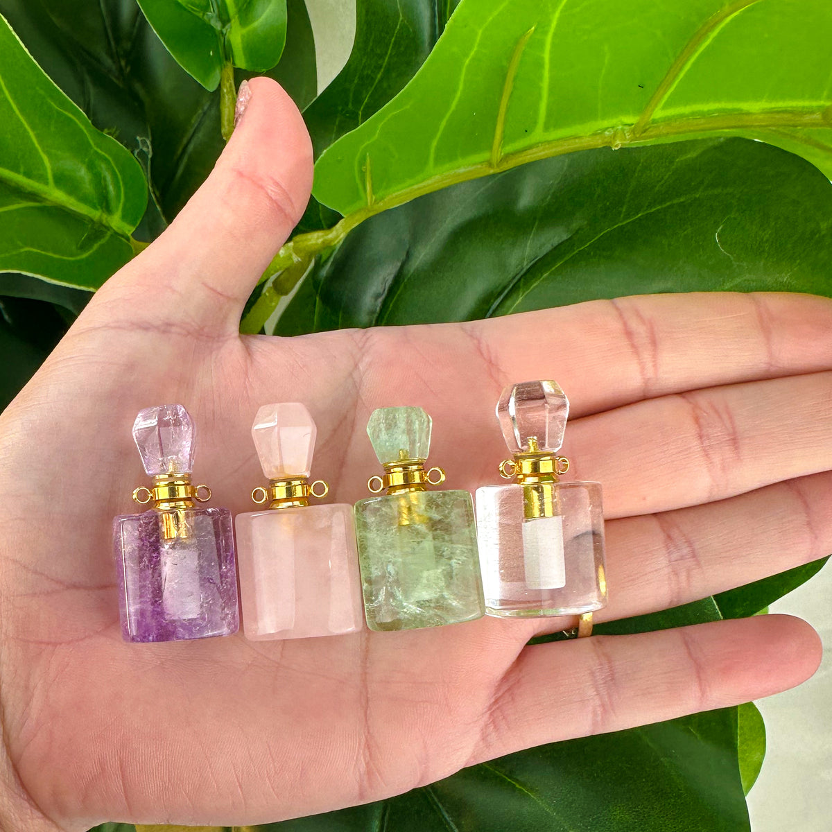 Cute Mini Crystal Perfume Bottle Carvings