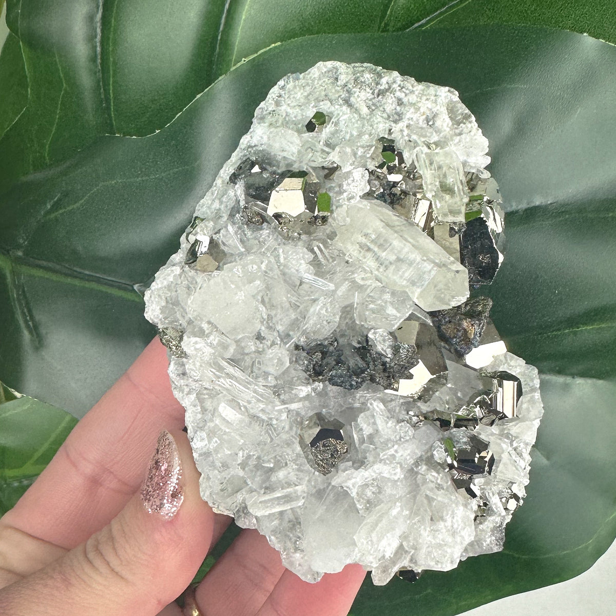 Medium Clear Quartz With Pyrite- Choose Your Own